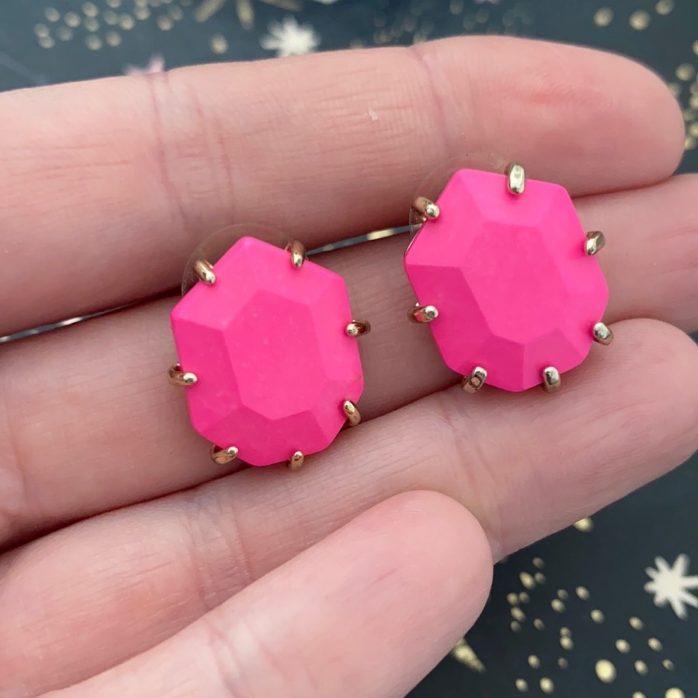 RARE! KS hot pink Morgan earrings